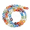 Electroplate Glass Beads Strands EGLA-D300-09-8mm-2