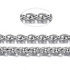Tarnish Resistant 304 Stainless Steel Rope Chains CHS-T003-30B-P-2