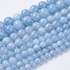Natural & Dyed Malaysia Jade Bead Strands G-P234-01-8mm-1