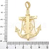 Brass Micro Pave Cubic Zirconia Pendants KK-M319-26G-05-3