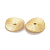 Textured Brass Beads X-KK-Z024-01G-2