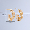 Stylish Brass Stud Earrings AK1364-4