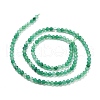 Natural Dyed & Heated Green Onyx Agate Beads Strands G-D463-02-2
