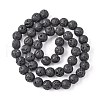 Natural Lava Rock Beads Strands X-G434-1A-4