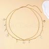 Alloy Moon Sun Star Double Layer Tassel Waist Chains WG6E939-01-2