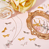 SUNNYCLUE 150Pcs 3 Colors Zinc Alloy Butterfly Beads FIND-SC0011-83-4