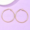 Ion Plating(IP) 304 Stainless Steel Hoop Earrings EJEW-N0016-11G-G-3