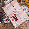 CRASPIRE 50Pcs 2 Styles Rose & Heart Adhesive Wax Seal Stickers DIY-CP0010-23A-5