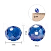 10 Colors Electroplate Glass Beads EGLA-JP0002-01B-8mm-4