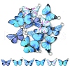 12Pcs 6 Colors Printed Alloy Pendants FIND-FS0001-29-3