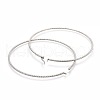 Tarnish Resistant 304 Stainless Steel Big Hoop Earrings EJEW-F188-24P-F-2