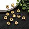 Iron Rhinestone Spacer Beads RB-A008-8MM-G-5