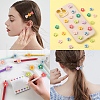 70Pcs 7 Colors Opaque Resin Cabochons CRES-CJ0001-52-7