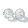 Half Rainbow Plated Glass Beads EGLA-P059-02A-HR03-3