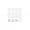 Transparent PET Tea Storage Boxes CON-WH0106-08G-7