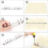  Carbon Steel 6 Ring & 4 Ring Loose Leaf Book Binder Hinged Clamp FIND-NB0002-38-5