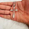 Hollow Out Cross Stainless Steel Pendant Necklaces for Men FS-WGAF8AC-01-1