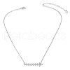 TINYSAND 925 Sterling Silver Shining Cubic Zirconia Arrow Pendant Necklaces TS-N391-S-3