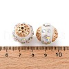 Handmade Resin Indonesia Round Beads IPDL-P005-22KCG-02-3