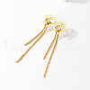 Elegant Hollow Butterfly Tassel Stainless Steel Stud Earrings YA6083-3