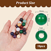Olycraft 16pcs Gemstone European Beads G-OC0005-58-2