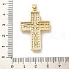 Brass Micro Pave Cubic Zirconia Pendants KK-K355-46G-3