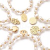 Mother's Day Jewellery 304 Stainless Steel Stretch Charm Bracelets BJEW-O181-08G-1-1