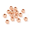 Rack Plating Brass Spacer Beads KKB-I709-03D-RG-2