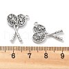 Rack Plating Brass Clear Cubic Zirconia Pendants KK-M102-16G-B-3