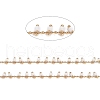Brass Handmade Glass Beaded Chains CHC-F012-01B-2