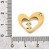 201 Stainless Steel Pendants STAS-A116-01G-09-3