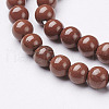 Natural Red Jasper Round Beads Strands X-GSR4mmC011-2