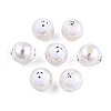 Halloween Opaque ABS Plastic Imitation Pearl Enamel Beads KY-G020-01N-3