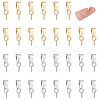 Unicraftale 80Pcs 2 Colors 304 Stainless Steel Screw Eye Pin Peg Bails STAS-UN0060-43-1