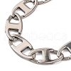 Tarnish Resistant 201 Stainless Steel Mariner Link Chain Bracelets BJEW-B078-56P-2