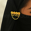 Elegant Middle Eastern Style Star Brass Brooches for Women LM4618-4
