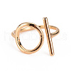 Brass Cuff Rings KK-S360-069-NF-1