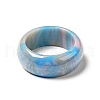Resin Plain Band Finger Ring for Women RJEW-C034-01F-2