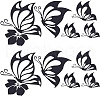 Gorgecraft 4 Sheets 2 Styles PVC Waterproof Car Stickers DIY-GF0007-36A-1