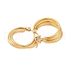 Ion Plating(IP) 304 Stainless Steel Hoop Earrings for Women EJEW-P279-30G-2