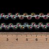 Electroplate Glass Beads Strands GLAA-Q105-01C-4