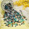 SUPERFINDINGS 960Pcs 8 Colors Acrylic Linking Rings OACR-FH0001-030-6