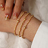 3Pcs CCB Plastic Beads Stretch Bracelets for Women ZW2963-4