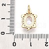 Brass Micro Pave Cubic Zirconia Pendants KK-N261-20A-G-3