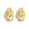 Brass Micro Pave Cubic Zirconia Hoop Earrings EJEW-F895-23A-G-4