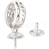 Beebeecraft 1Pc 925 Sterling Silver Pendant Bails STER-BBC0007-67-1