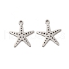 Non-Tarnish 201 Stainless Steel Pendants STAS-K251-075P-1