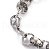 304 Stainless Steel Rolo Chain Bracelets BJEW-Z011-02P-2