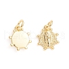 Brass Pendants ZIRC-E164-33G-2