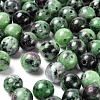 100Pcs 8mm Natural Ruby in Zoisite Round Beads X1-DIY-LS0002-05-4